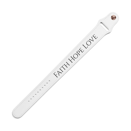 Faith Hope Love Wristband