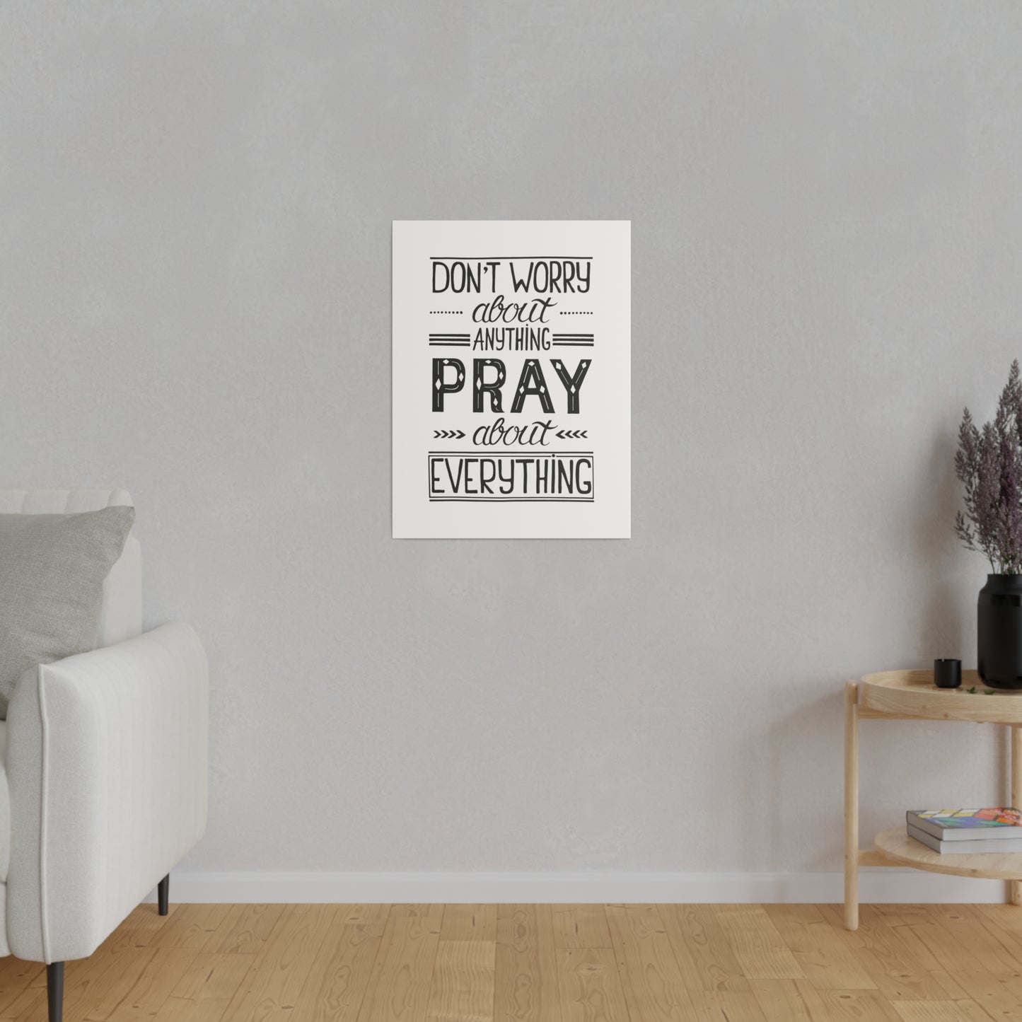 Pray About Everything Canvas