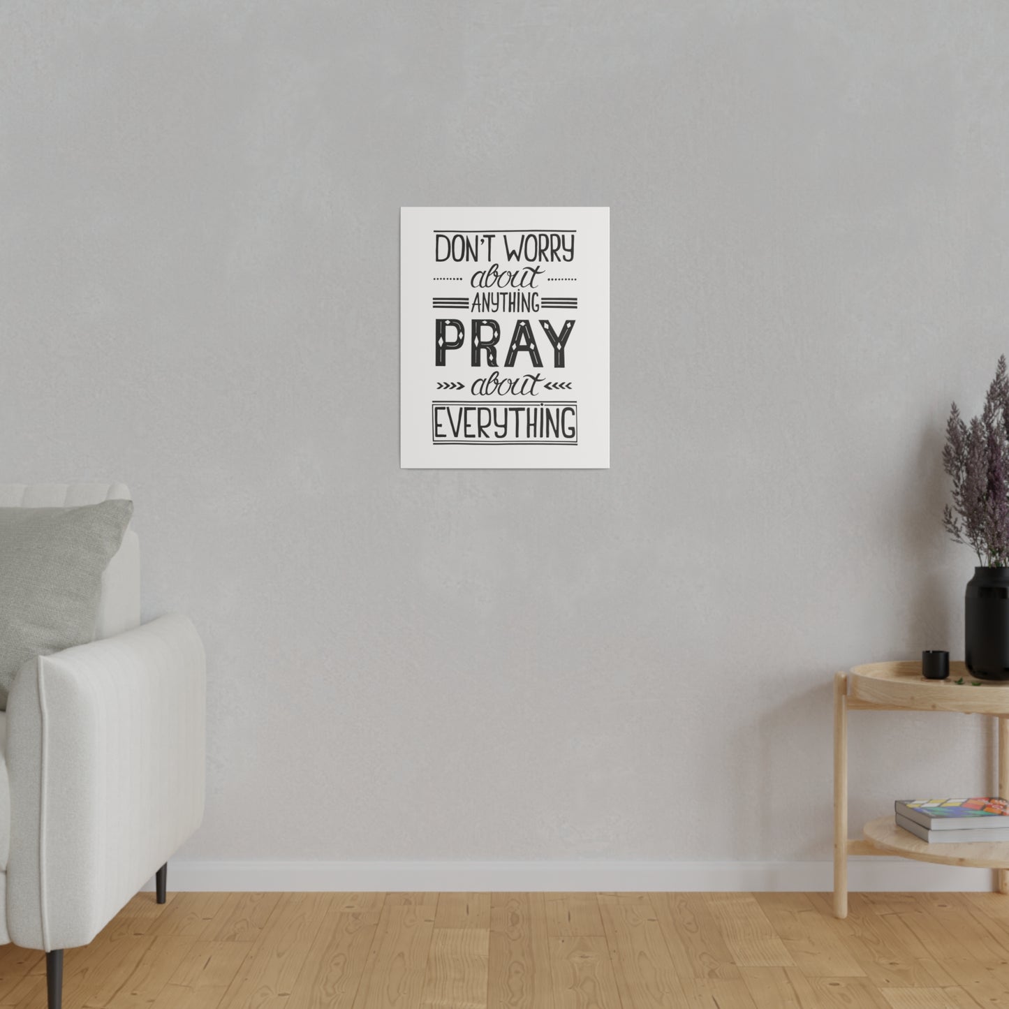 Pray About Everything Canvas