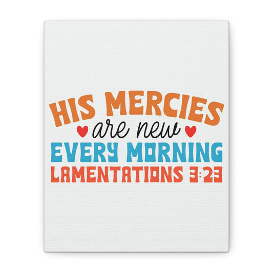 Lamentations 3:23 Canvas