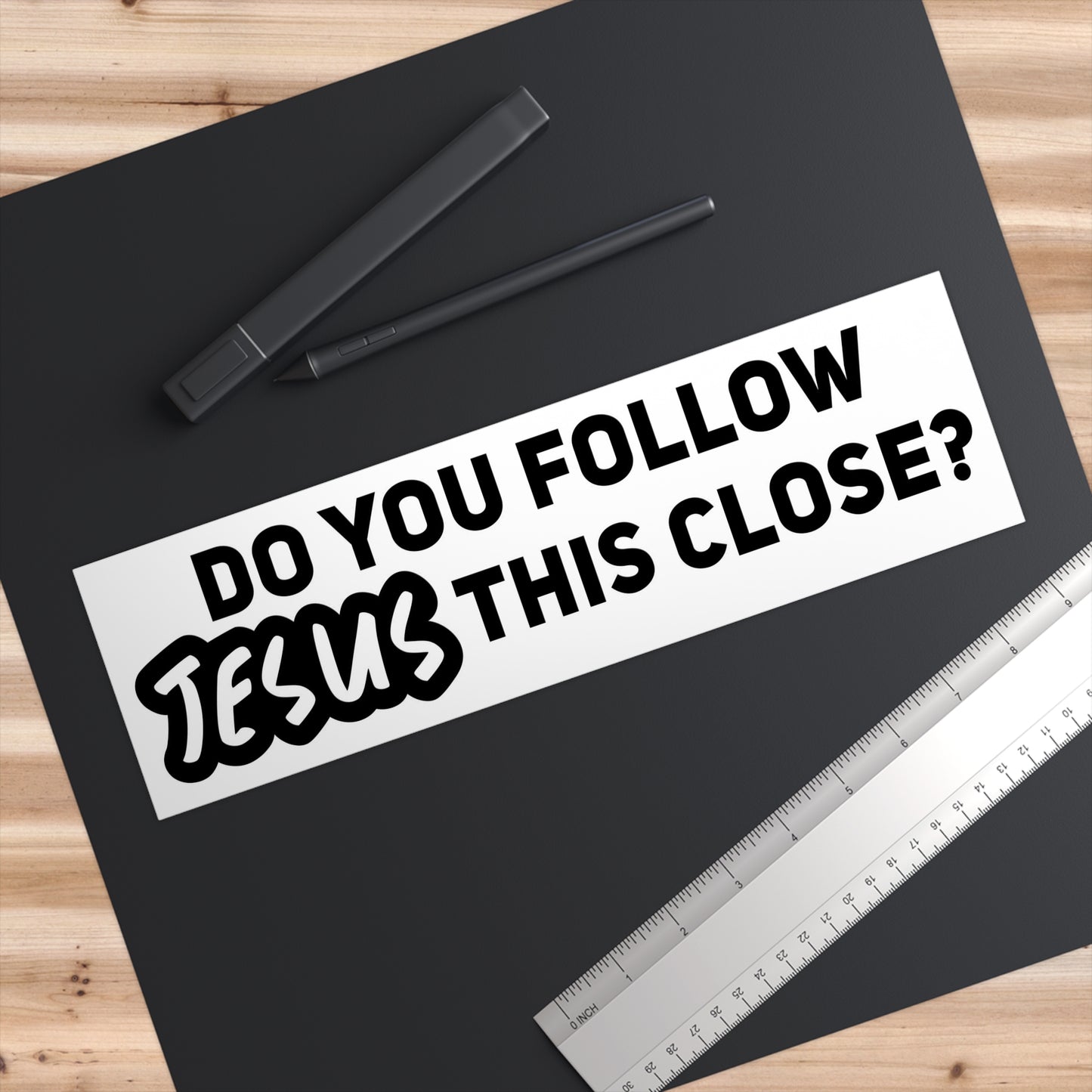 Follow Jesus Bumper Sticker