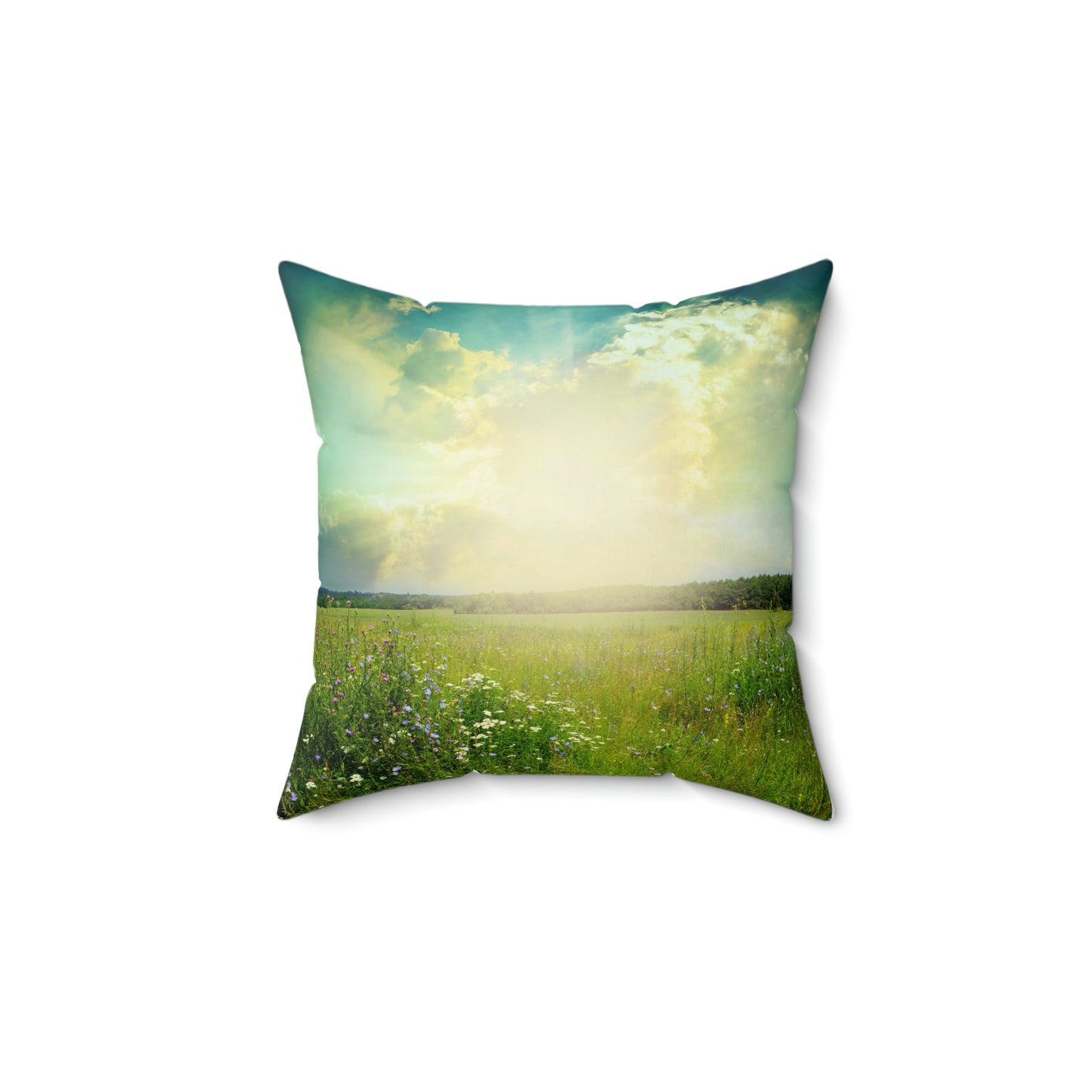 Spun Polyester Square Pillow